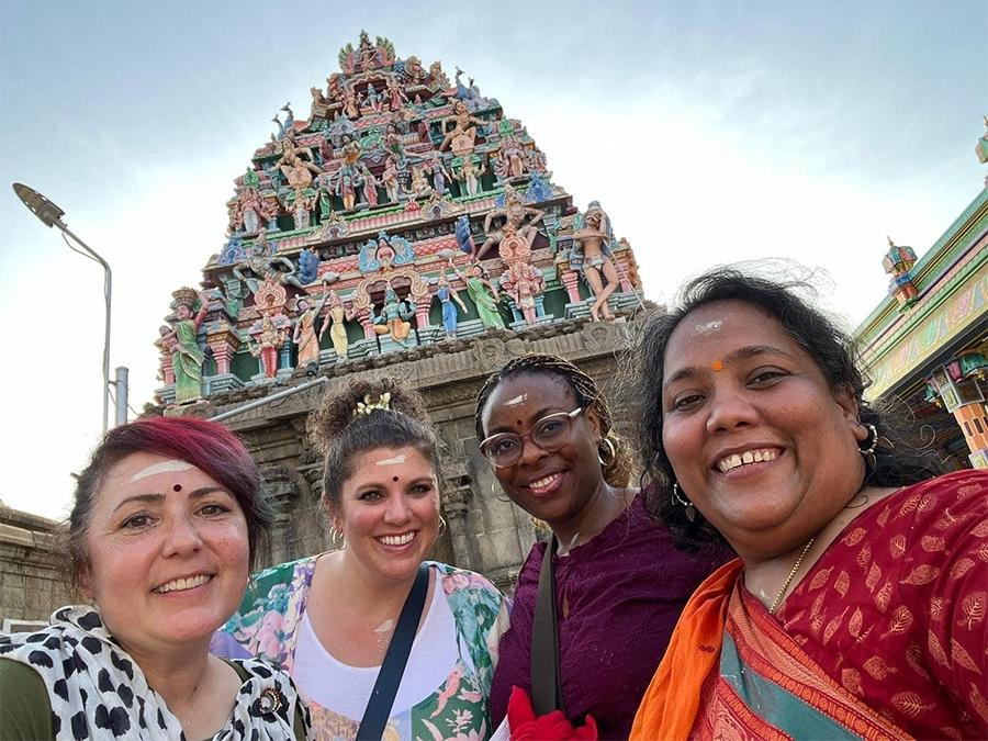 Northwest alumna Emily Heisterkamp (third from left) spent three weeks last summer in India as a participant in The Fulbright Teachers for Global Classrooms program, which gave her an opportunity to observe education practices and immerse herself in the culture. (Submitted photo)